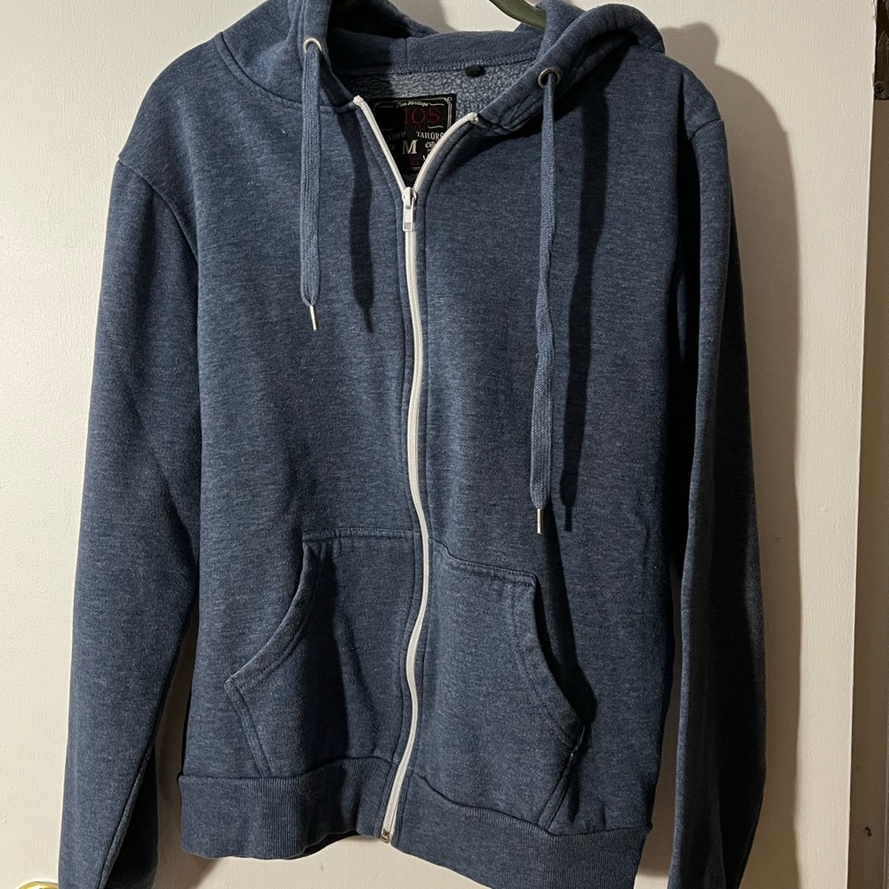 XIOS navy blue zip up hoodie Medium men’s